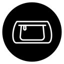 Cosmetic bag icon