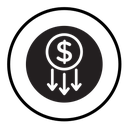 Cost reduction icon
