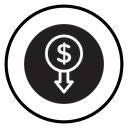 Cost reduction icon
