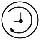 Counterclockwise rotation icon
