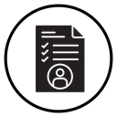 Course completion certificate icon