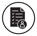 Course completion certificate icon
