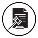 Court decision icon