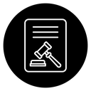 Court decision icon