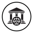 Court judgement icon