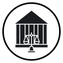 Court Judgement Scales Black Filled icon