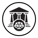 Court judgement icon