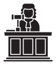 Court trial icon