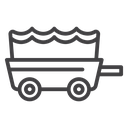 Covered wagon icon