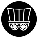 Covered wagon icon