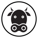 Cow Head Circle icon
