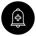 Cowbell circle plus 2 icon