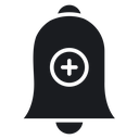 Cowbell circle plus 3 icon