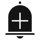 Cowbell circle plus 4 icon