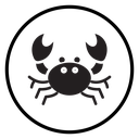 Crabs Black Filled icon