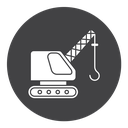 Crane Black Filled icon