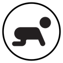 Crawling baby icon
