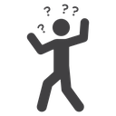 Crazy human icon