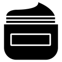 Cream jar icon