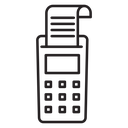 Credit card machine icon