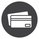 Credit Cards Black Filled icon
