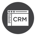 CRM Black Filled icon