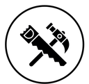 Crossed Saw Hammer icon