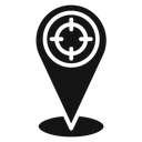 Crosshair location pin icon