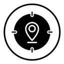 Crosshair location pin icon