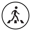 Crosswalk icon