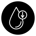Crude oil barrel price falling down icon