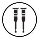 Crutches icon