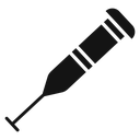 Crutches Black Filled icon