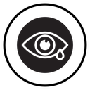 Crying Black Filled icon