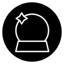 Crystal ball icon