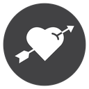 Cupid Arrow Heart icon