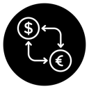Currency exchange icon