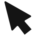 Cursor Black Filled icon