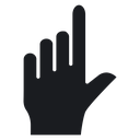 Cursor finger 3 icon