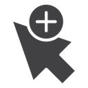Cursor plus icon