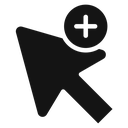 Cursor plus 3 icon
