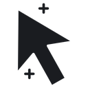 Cursor plus 4 icon