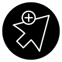 Cursor plus icon