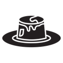 Custard pudding icon
