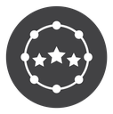 Customer Experience Rating Stars icon