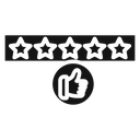 Customer product rating (2) icon