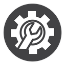 Customization Black Filled icon
