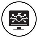 Cyber attack icon