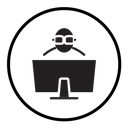 Cyber crime icon