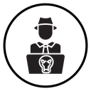 Cyber crime icon